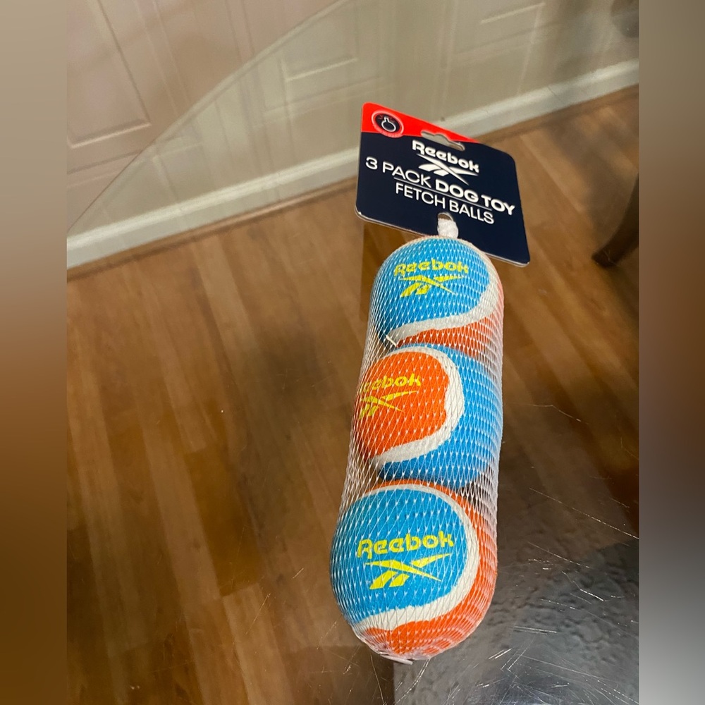 - Brand New Set Of Reebok  Tennis Ball for Dog 3 pcs With Squeaker